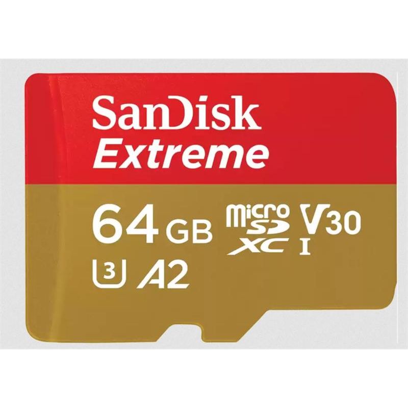 SanDisk Extreme 64GB microSD card SanDisk Extreme 64GB microSD card
