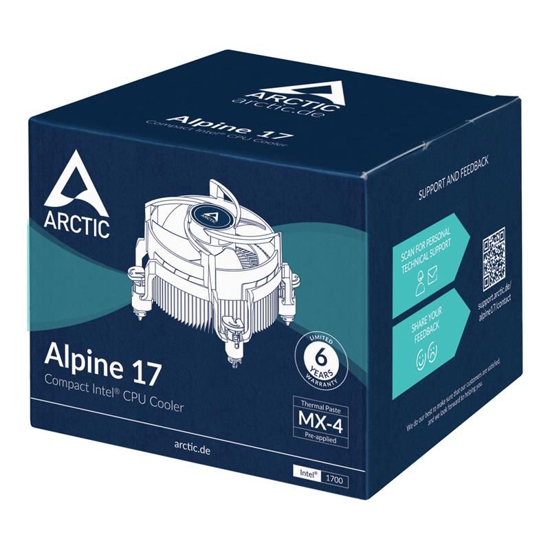 Arctic chladič CPU Alpine 17 - INTEL LGA 1700 Arctic chladič CPU Alpine 17 - INTEL LGA 1700