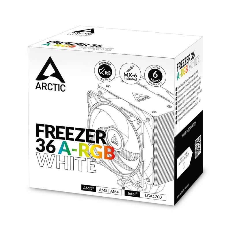 Arctic chladič CPU Freezer 36 A-RGB White Arctic chladič CPU Freezer 36 A-RGB White