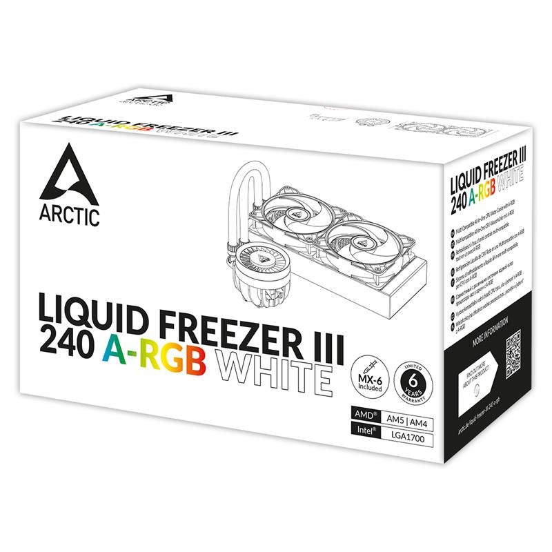 Arctic chladič CPU Liquid Freezer III 240 A-RGB white Arctic chladič CPU Liquid Freezer III 240 A-RGB white