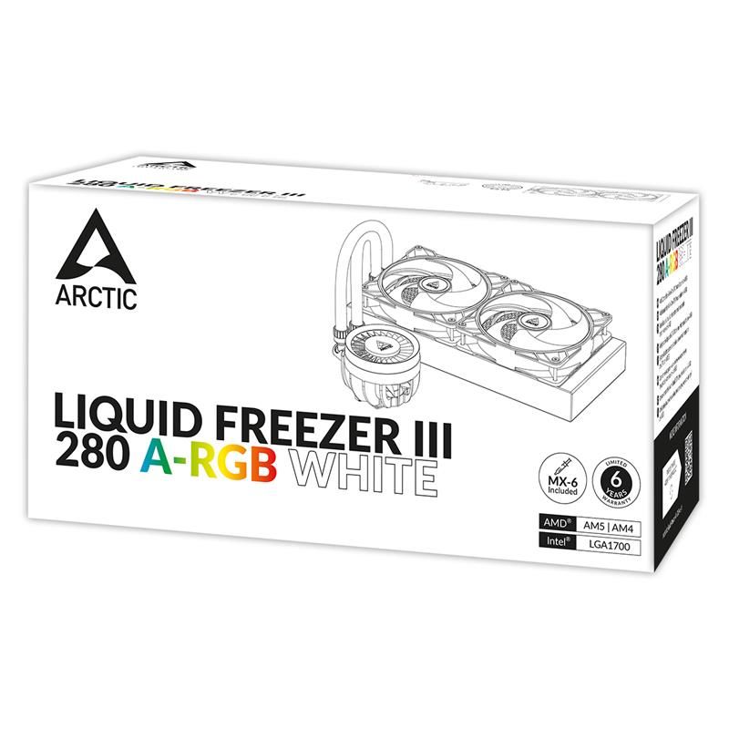 Arctic chladič CPU Liquid Freezer III 280 A-RGB white Arctic chladič CPU Liquid Freezer III 280 A-RGB white