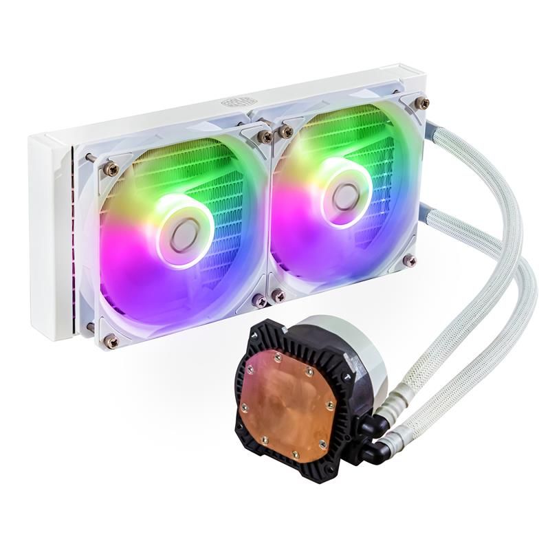 COOLER MASTER Liquid cooler CPU MasterLiquid ML240L Core ARGB V2 White COOLER MASTER Liquid cooler CPU MasterLiquid ML240L Core ARGB V2 White