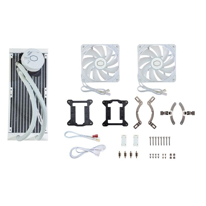 COOLER MASTER Liquid cooler CPU MasterLiquid ML240L Core ARGB V2 White COOLER MASTER Liquid cooler CPU MasterLiquid ML240L Core ARGB V2 White
