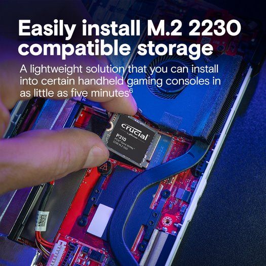 Crucial SSD P310 2TB M.2 NVMe 2230 Gen4 7100/6000 MBps Crucial SSD P310 2TB M.2 NVMe 2230 Gen4 7100/6000 MBps
