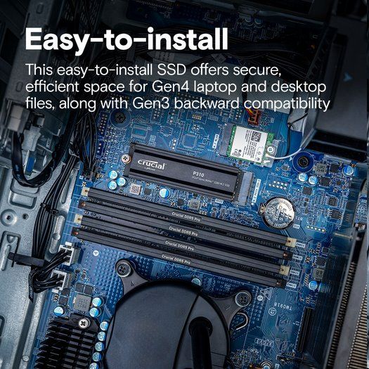 Crucial SSD P310 2TB M.2 NVMe Gen4 7100/6000 MBps with Heatsink (Playstation®5 and PlayStation®5 Pro compatible) Crucial SSD P310 2TB M.2 NVMe Gen4 7100/6000 MBps with Heatsink (Playstation®5 and PlayStation®5 Pro compatible)