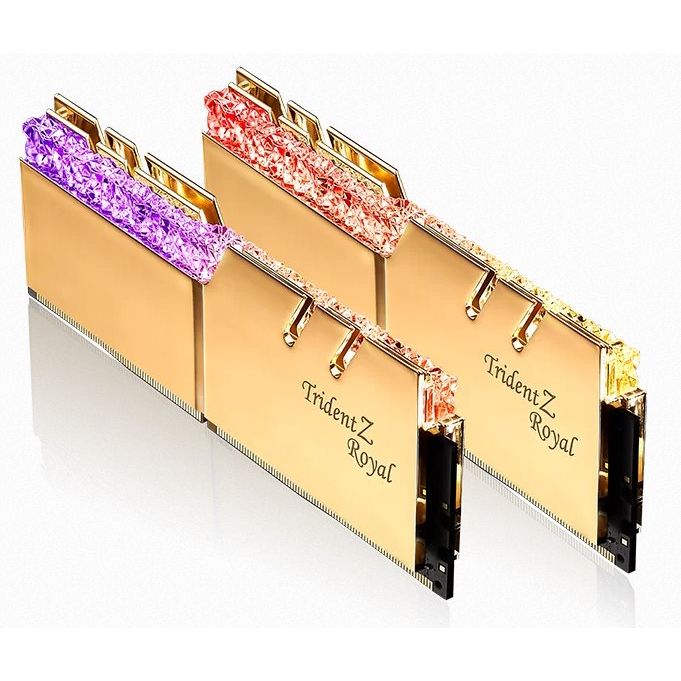 G.SKILL 32 GB kit DDR4 3600 CL16 Trident Z Royal gold G.SKILL 32 GB kit DDR4 3600 CL16 Trident Z Royal gold