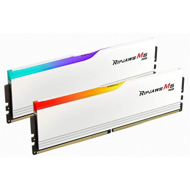 G.SKILL 32 GB kit DDR5 6000 CL30 Ripjaws M5 RGB white G.SKILL 32 GB kit DDR5 6000 CL30 Ripjaws M5 RGB white