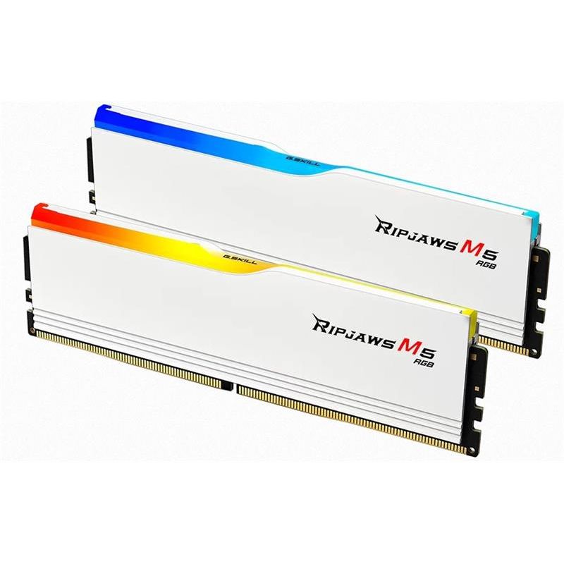 G.SKILL 32 GB kit DDR5 6000 CL30 Ripjaws M5 RGB white G.SKILL 32 GB kit DDR5 6000 CL30 Ripjaws M5 RGB white