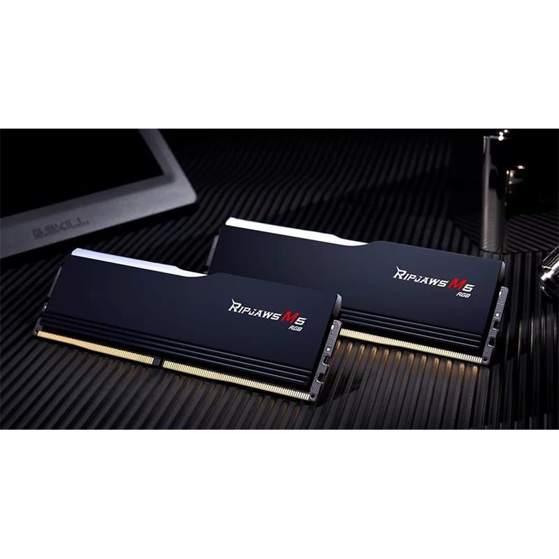 G.SKILL 32 GB kit DDR5 6000 CL32 Ripjaws M5 RGB black G.SKILL 32 GB kit DDR5 6000 CL32 Ripjaws M5 RGB black