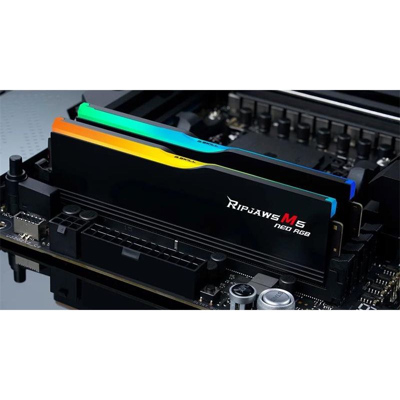 G.SKILL 32 GB kit DDR5 6000 CL36 Ripjaws M5 Neo RGB AMD EXPO black G.SKILL 32 GB kit DDR5 6000 CL36 Ripjaws M5 Neo RGB AMD EXPO black