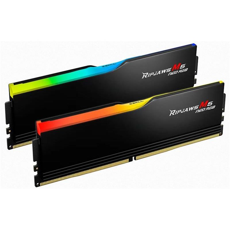 G.SKILL 32 GB kit DDR5 6000 CL36 Ripjaws M5 Neo RGB AMD EXPO black G.SKILL 32 GB kit DDR5 6000 CL36 Ripjaws M5 Neo RGB AMD EXPO black