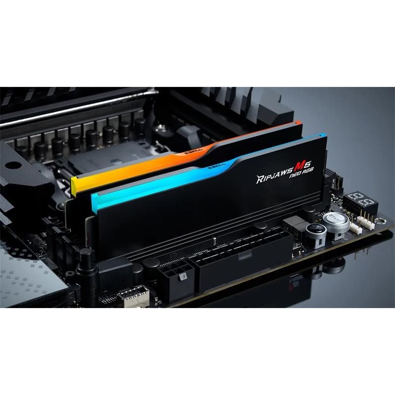G.SKILL 32 GB kit DDR5 6000 CL36 Ripjaws M5 Neo RGB AMD EXPO black G.SKILL 32 GB kit DDR5 6000 CL36 Ripjaws M5 Neo RGB AMD EXPO black