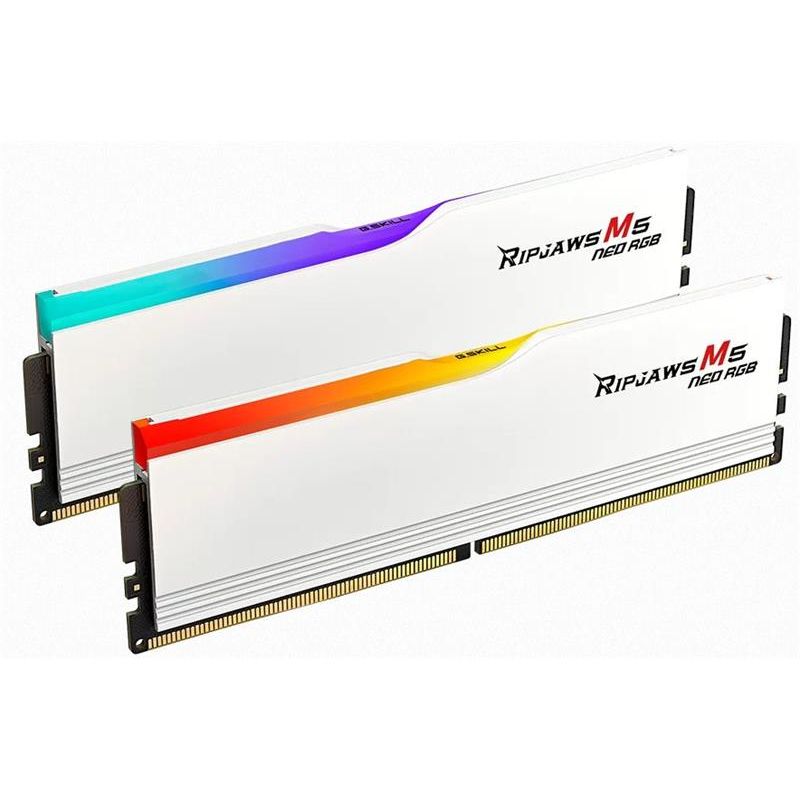 G.SKILL 32 GB kit DDR5 6000 CL36 Ripjaws M5 Neo RGB AMD EXPO white G.SKILL 32 GB kit DDR5 6000 CL36 Ripjaws M5 Neo RGB AMD EXPO white