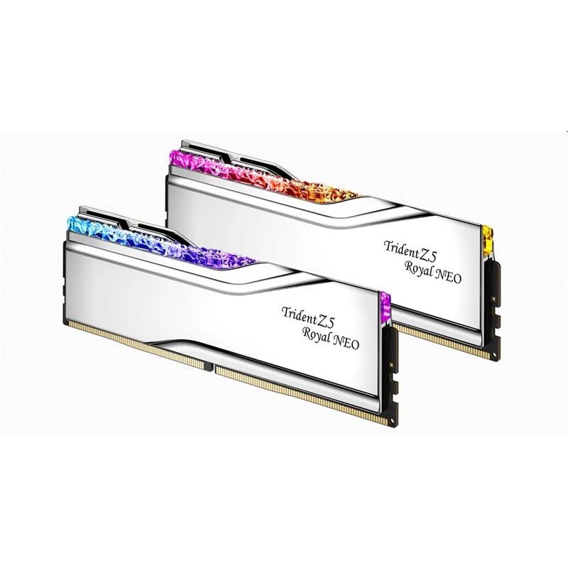 G.SKILL 32 GB kit DDR5 6400 CL30 Trident Z5 Royal Neo silver G.SKILL 32 GB kit DDR5 6400 CL30 Trident Z5 Royal Neo silver