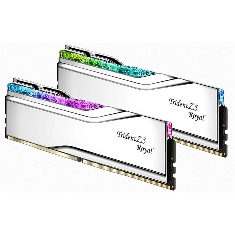 G.SKILL 32 GB kit DDR5 6400 CL32 Trident Z5 Royal silver G.SKILL 32 GB kit DDR5 6400 CL32 Trident Z5 Royal silver