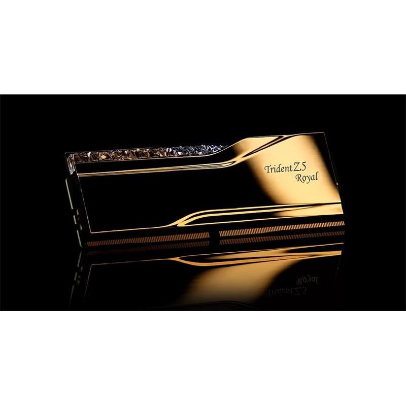 G.SKILL 32 GB kit DDR5 7200 CL34 Trident Z5 Royal gold G.SKILL 32 GB kit DDR5 7200 CL34 Trident Z5 Royal gold