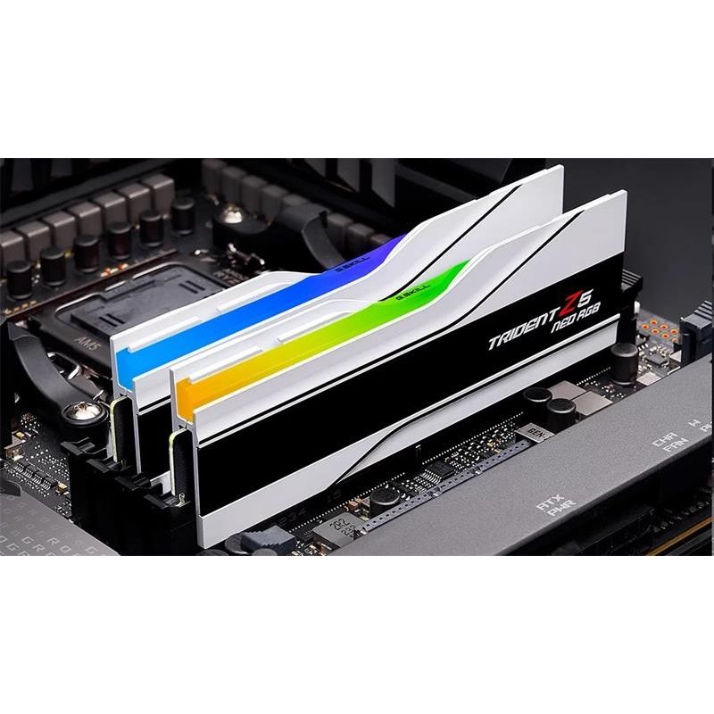 G.SKILL 32 GB kit DDR5 8000 CL38 Trident Z5 Neo RGB AMD EXPO silver G.SKILL 32 GB kit DDR5 8000 CL38 Trident Z5 Neo RGB AMD EXPO silver