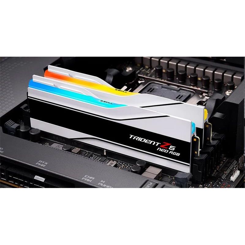 G.SKILL 32 GB kit DDR5 8000 CL38 Trident Z5 Neo RGB AMD EXPO silver G.SKILL 32 GB kit DDR5 8000 CL38 Trident Z5 Neo RGB AMD EXPO silver