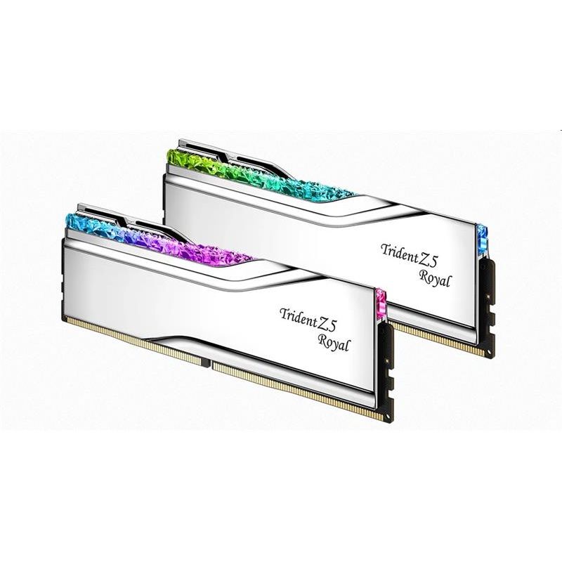 G.SKILL 96 GB kit DDR5 6400 CL32 Trident Z5 Royal Silver G.SKILL 96 GB kit DDR5 6400 CL32 Trident Z5 Royal Silver