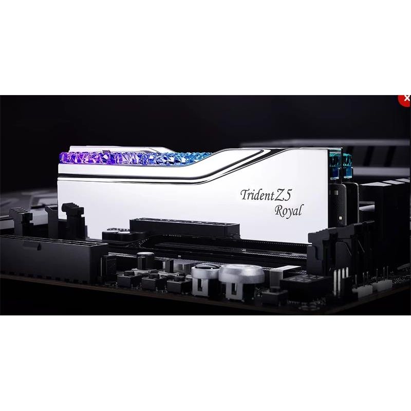 G.SKILL 96 GB kit DDR5 6400 CL32 Trident Z5 Royal Silver G.SKILL 96 GB kit DDR5 6400 CL32 Trident Z5 Royal Silver