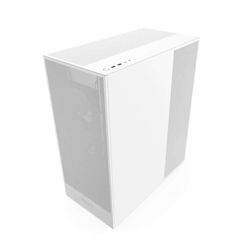 NZXT case H7 Flow / 2x 120 mm fan / tempered glass / mesh panel / white NZXT case H7 Flow / 2x 120 mm fan / tempered glass / mesh panel / white