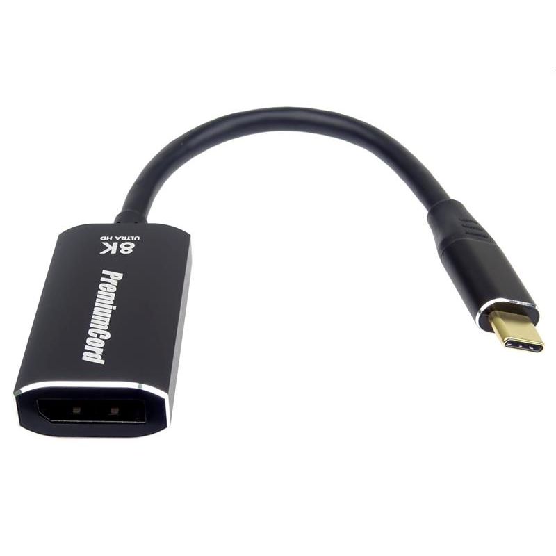 PremiumCord adaptér USB-C na DisplayPort DP1.4 8K@60Hz / 4k@120Hz PremiumCord adaptér USB-C na DisplayPort DP1.4 8K@60Hz / 4k@120Hz