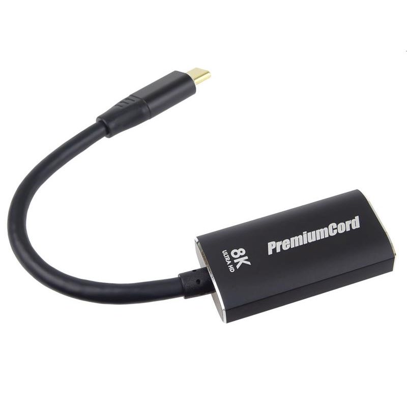 PremiumCord adaptér USB-C na DisplayPort DP1.4 8K@60Hz / 4k@120Hz PremiumCord adaptér USB-C na DisplayPort DP1.4 8K@60Hz / 4k@120Hz