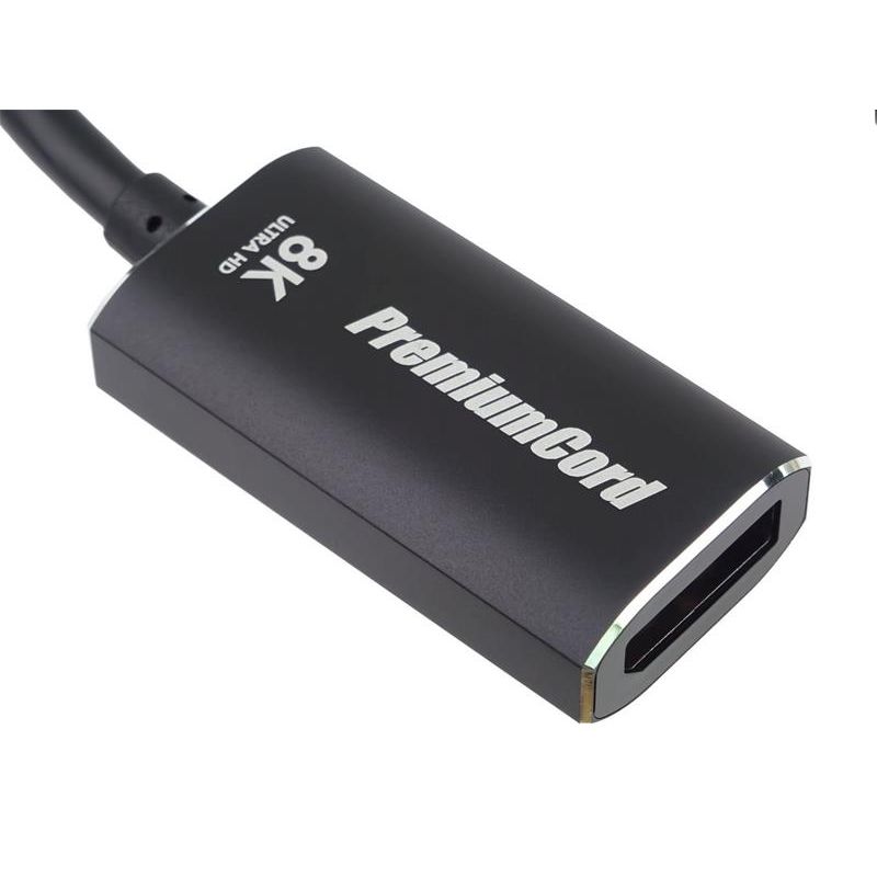 PremiumCord adaptér USB-C na DisplayPort DP1.4 8K@60Hz / 4k@120Hz PremiumCord adaptér USB-C na DisplayPort DP1.4 8K@60Hz / 4k@120Hz