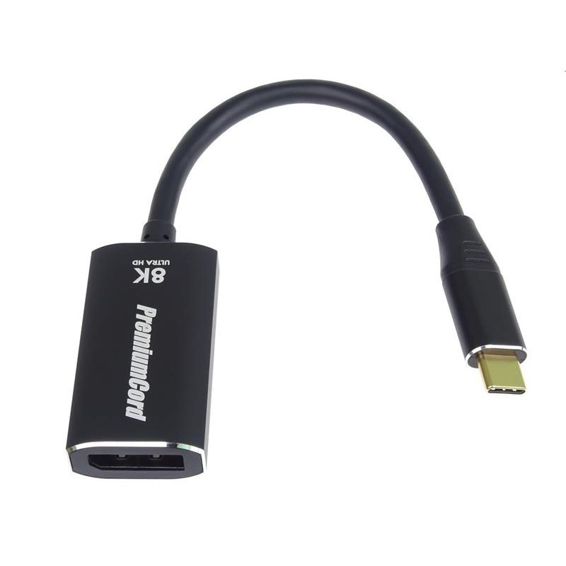 PremiumCord adaptér USB-C na DisplayPort DP1.4 8K@60Hz / 4k@120Hz PremiumCord adaptér USB-C na DisplayPort DP1.4 8K@60Hz / 4k@120Hz