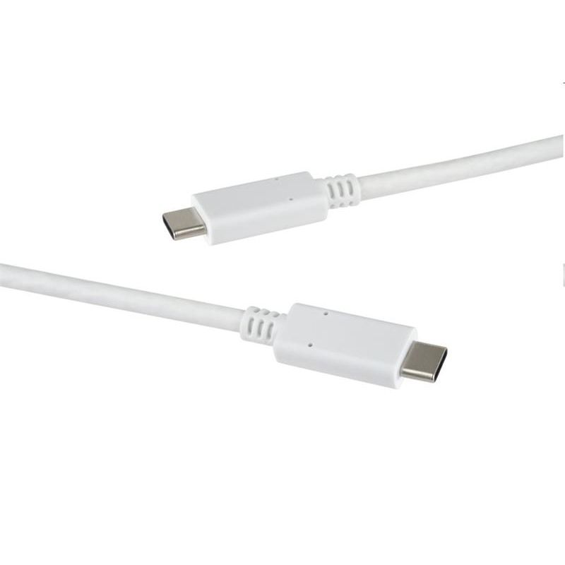 PremiumCord kábel USB 3.2 konektor C/male - USB 3.2 C/male, biely, 1m PremiumCord kábel USB 3.2 konektor C/male - USB 3.2 C/male, biely, 1m