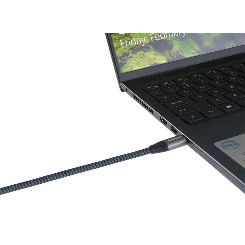 PremiumCord Kabel USB-C samec - USB-C samec, hliníkové krytky konektorov, bavlnený oplet, 2m PremiumCord Kabel USB-C samec - USB-C samec, hliníkové krytky konektorov, bavlnený oplet, 2m