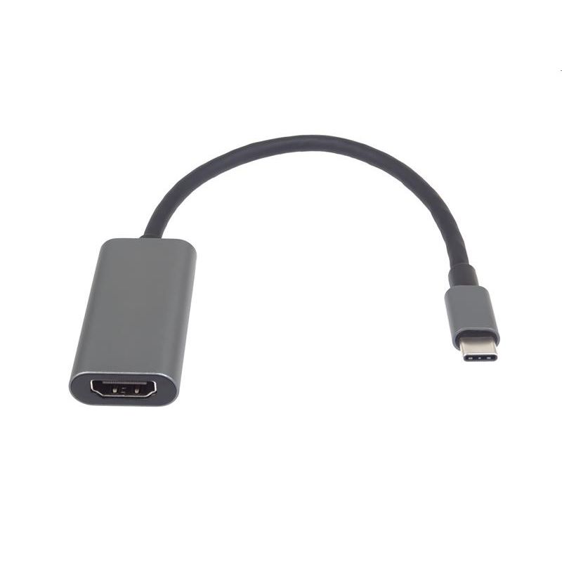 PremiumCord Převodník USB-C na HDMI, rozlíšenie 4K@60Hz a FULL HD 1080p, kovové puzdro PremiumCord Převodník USB-C na HDMI, rozlíšenie 4K@60Hz a FULL HD 1080p, kovové puzdro