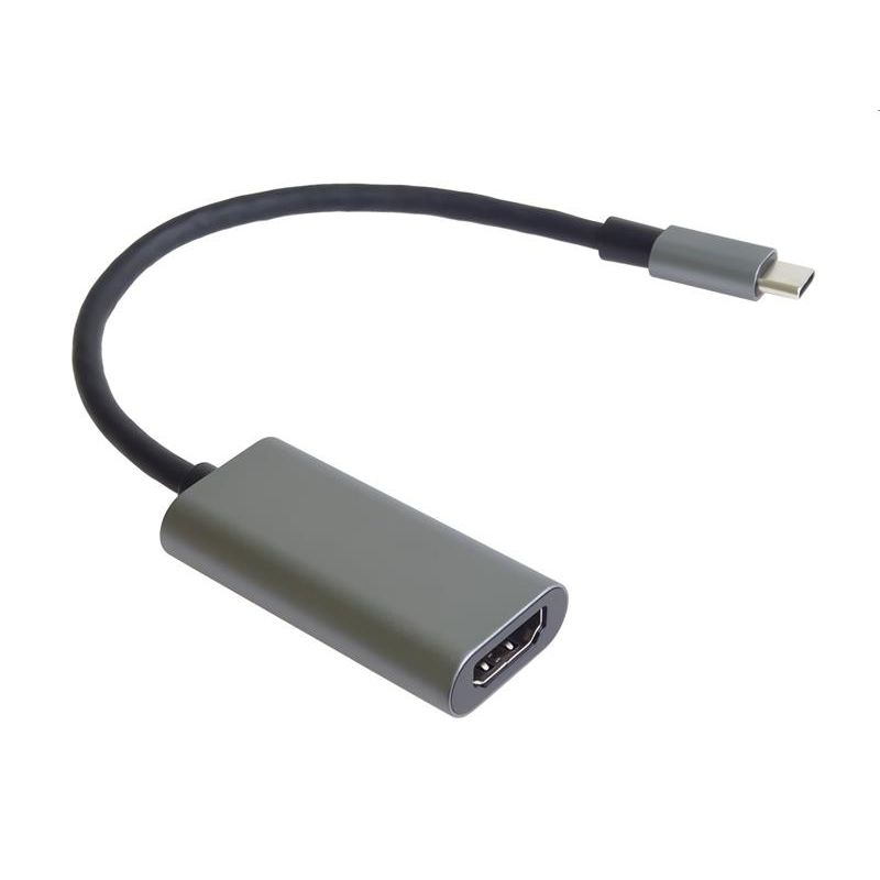 PremiumCord Převodník USB-C na HDMI, rozlíšenie 4K@60Hz a FULL HD 1080p, kovové puzdro PremiumCord Převodník USB-C na HDMI, rozlíšenie 4K@60Hz a FULL HD 1080p, kovové puzdro
