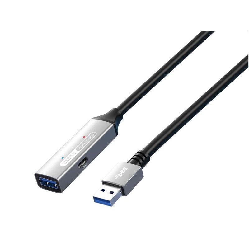 PremiumCord USB 3.2 repeater a predlžovací kábel Male-Female, 5Gbps Aluminium 10m PremiumCord USB 3.2 repeater a predlžovací kábel Male-Female, 5Gbps Aluminium 10m
