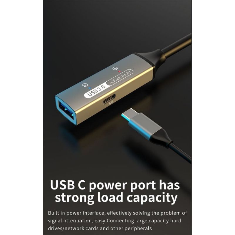 PremiumCord USB 3.2 repeater a predlžovací kábel Male-Female, 5Gbps Aluminium 10m PremiumCord USB 3.2 repeater a predlžovací kábel Male-Female, 5Gbps Aluminium 10m