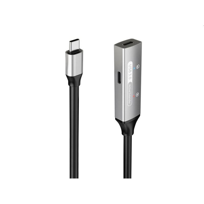 PremiumCord USB-C repeater a predlžovací kábel Male-Female, 5Gbps Aluminium 15m PremiumCord USB-C repeater a predlžovací kábel Male-Female, 5Gbps Aluminium 15m