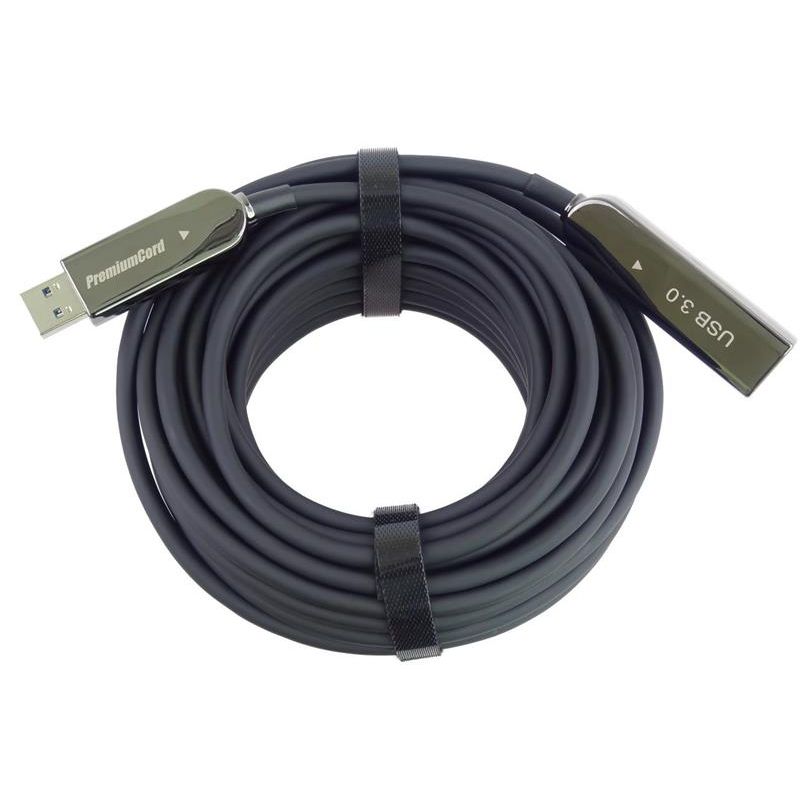 PremiumCord USB3.2 + 2.0 predlžovací optický AOC kábel A/Male - A/Female 10m PremiumCord USB3.2 + 2.0 predlžovací optický AOC kábel A/Male - A/Female 10m