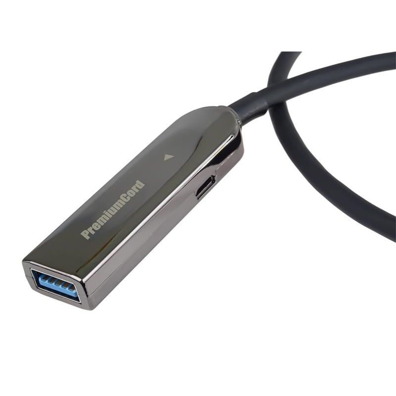 PremiumCord USB3.2 + 2.0 predlžovací optický AOC kábel A/Male - A/Female 10m PremiumCord USB3.2 + 2.0 predlžovací optický AOC kábel A/Male - A/Female 10m