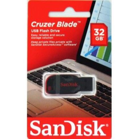 SanDisk Cruzer Blade 32GB USB red SanDisk Cruzer Blade 32GB USB red