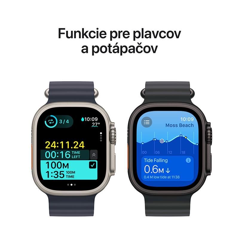Apple Watch Ultra 2 GPS + Cellular 49mm Natural Titanium Case with Blue Trail Loop - S/M *rozbalené* Apple Watch Ultra 2 GPS + Cellular 49mm Natural Titanium Case with Blue Trail Loop - S/M *rozbalené*