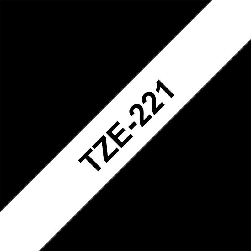 Brother - TZe-221, čierne písmo, bílá páska Tape (9 mm) Brother - TZe-221, čierne písmo, bílá páska Tape (9 mm)