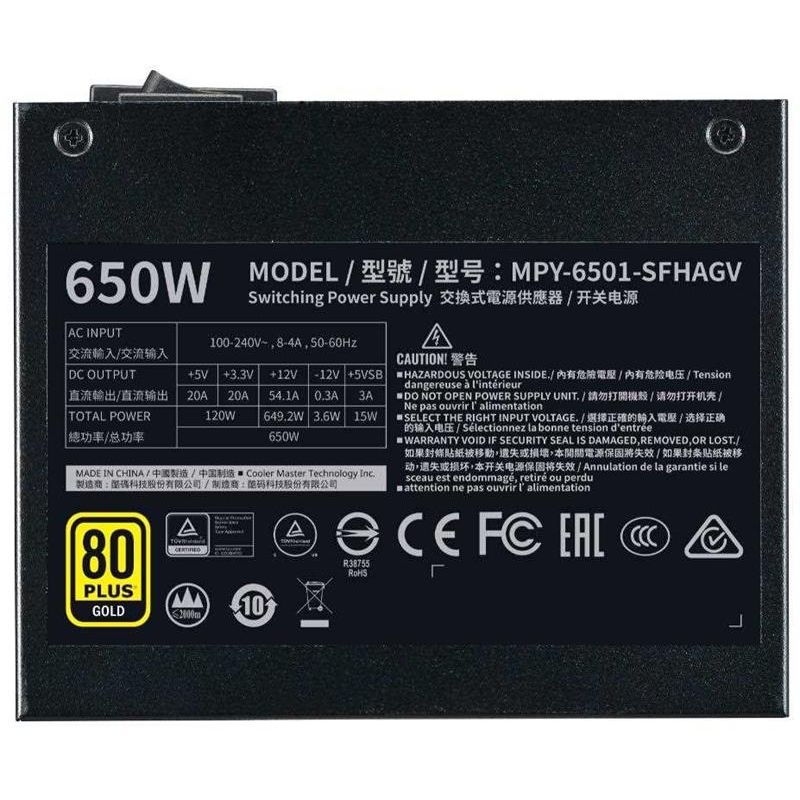 COOLER MASTER V650 SFX Gold, modular COOLER MASTER V650 SFX Gold, modular