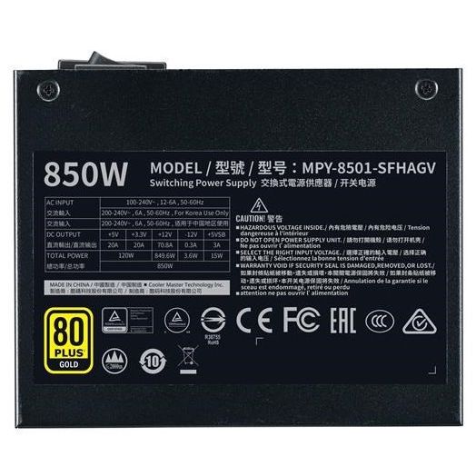 COOLER MASTER V850 SFX Gold, modular COOLER MASTER V850 SFX Gold, modular