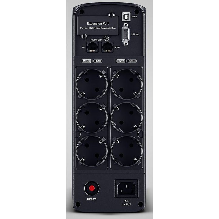 CyberPower CP1350EPFLCD, UPS Intelligent PFC, 1350VA/810W, LCD, 6x Schuko, RJ11/RJ45, USB CyberPower CP1350EPFLCD, UPS Intelligent PFC, 1350VA/810W, LCD, 6x Schuko, RJ11/RJ45, USB