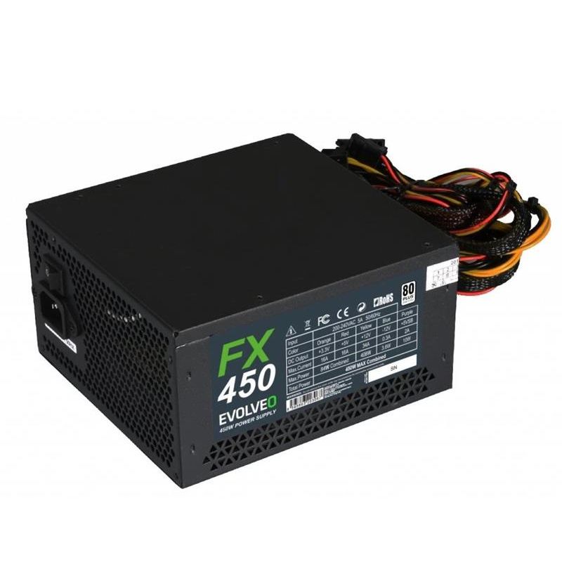 EVOLVEO FX 450, zdroj 450W ATX, 14cm, tichý, 80+, bulk EVOLVEO FX 450, zdroj 450W ATX, 14cm, tichý, 80+, bulk