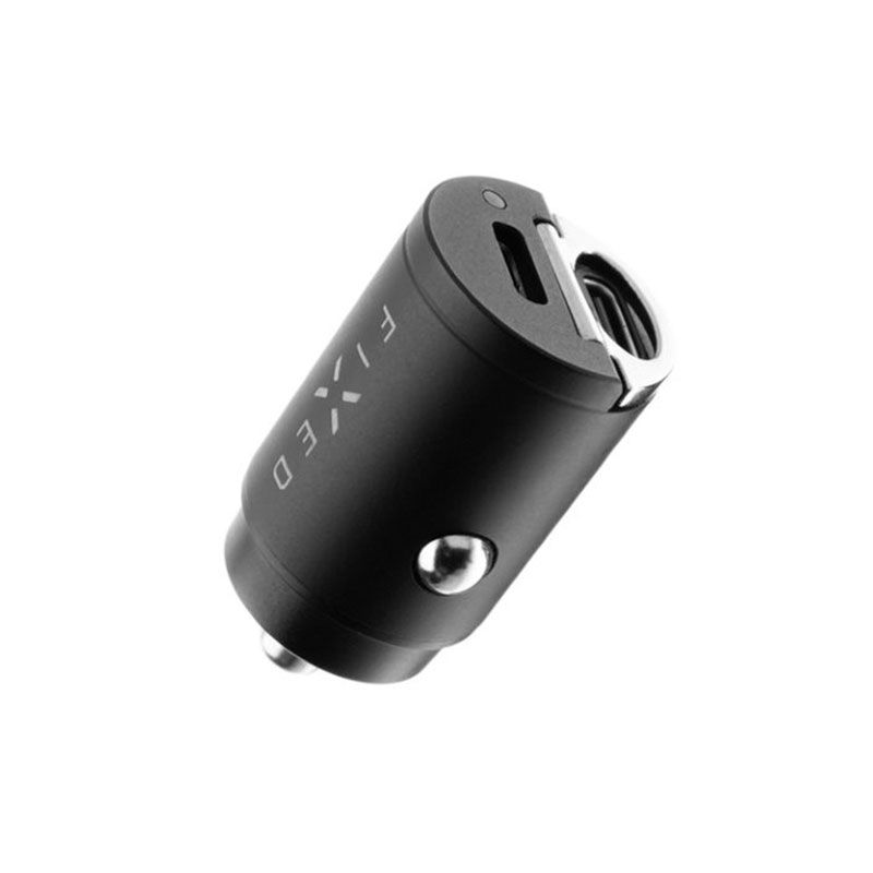 FIXED Autonabíjačka s 2x USB-C výstupom, PD30W - černá FIXED Autonabíjačka s 2x USB-C výstupom, PD30W - černá