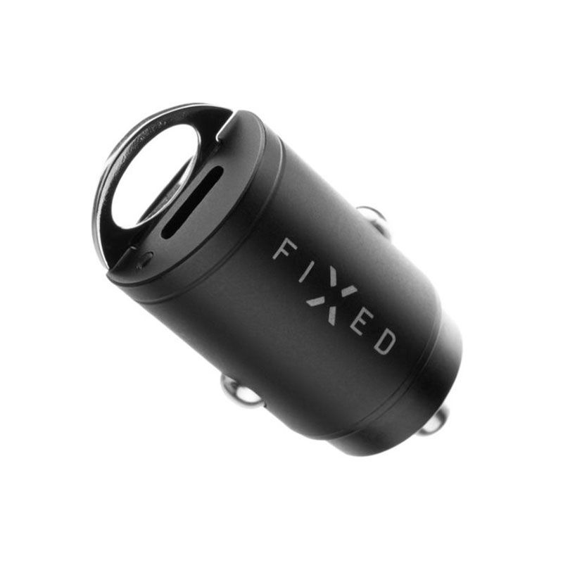 FIXED Autonabíjačka s 2x USB-C výstupom, PD30W - černá FIXED Autonabíjačka s 2x USB-C výstupom, PD30W - černá
