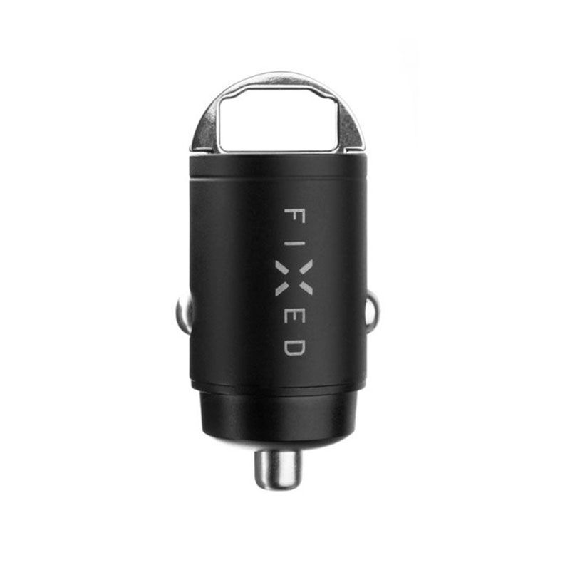 FIXED Autonabíjačka s USB-C a USB-A výstupom, PD30W - černá FIXED Autonabíjačka s USB-C a USB-A výstupom, PD30W - černá