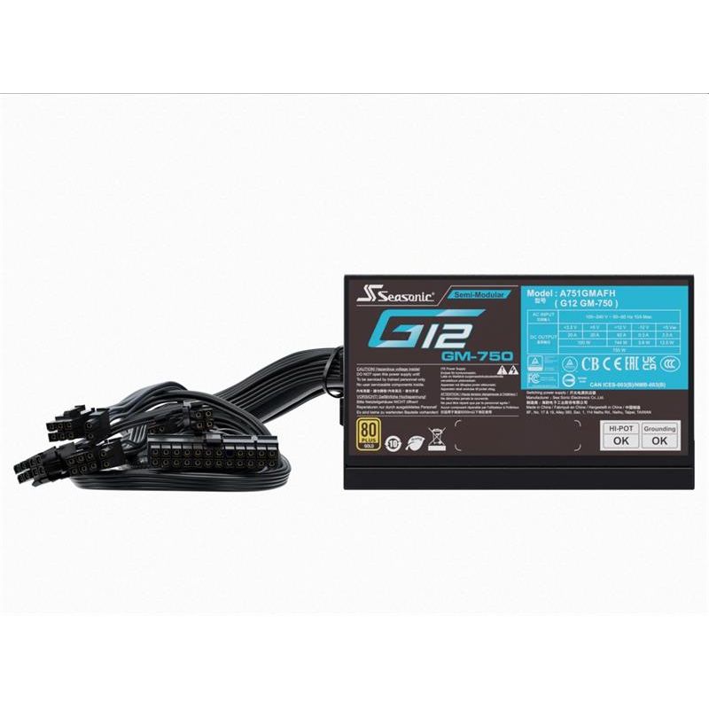 Seasonic G12 GOLD 750W, semi-modular Seasonic G12 GOLD 750W, semi-modular