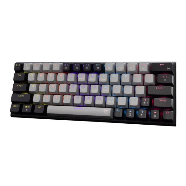 White Shark Gaming mechanical keyboard WAKIZASHI 2, red switch, US, black/gray White Shark Gaming mechanical keyboard WAKIZASHI 2, red switch, US, black/gray